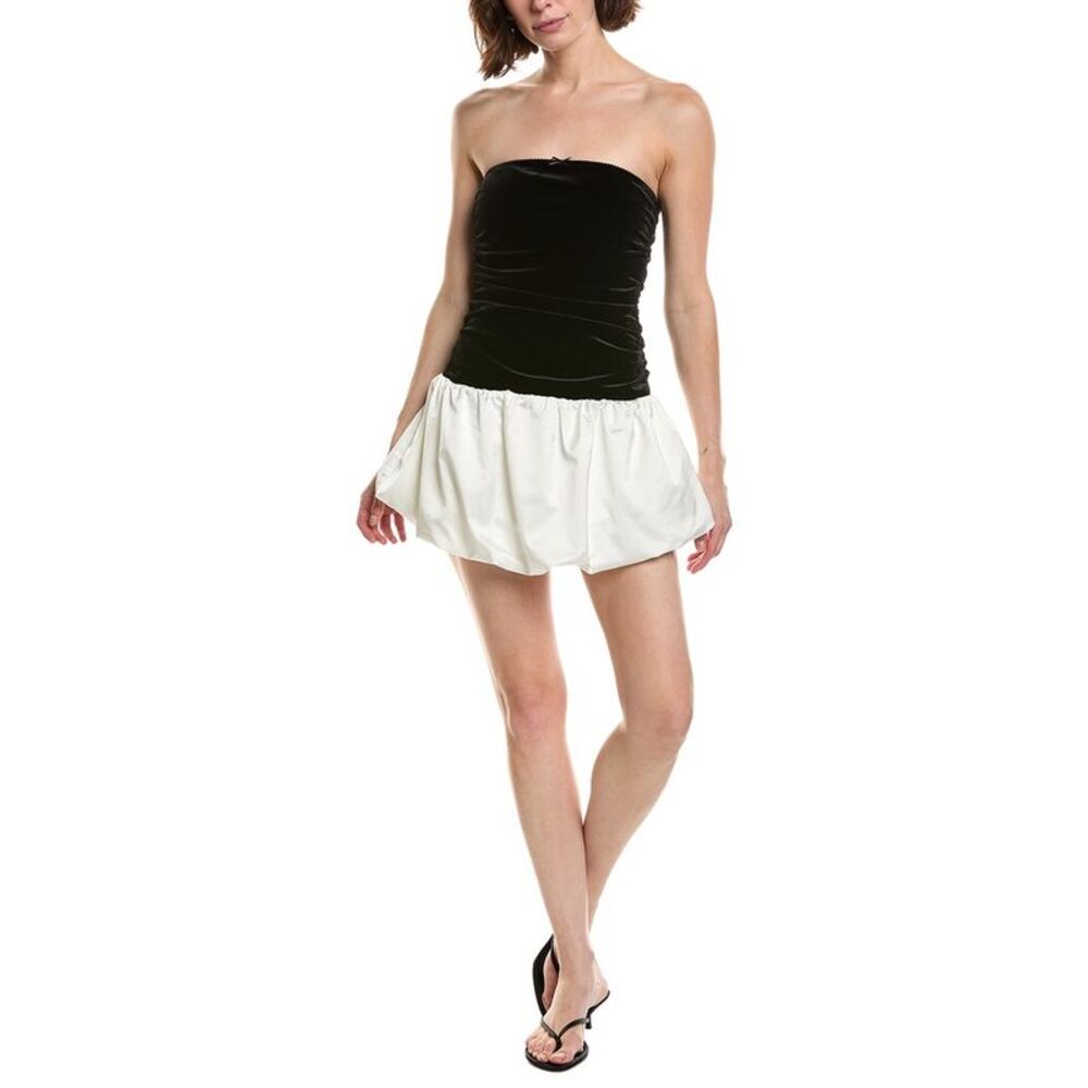 Nia Womens Laurel Mini Dress, Black
